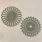 Lot Of 2 - 7 3/4" Cool Tool Silicone Round Trivet Hot Pad Mat. Fixed Price $12.00.