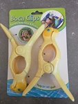 Boca Clips Beach Towel Holders Set Of 2 Yellow Parrot Fun Clamps Pool Chair. Fixed Price $8.99.