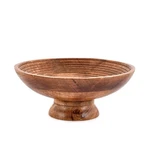 Nirman Mango Wood Round Fruit Bowl Serving Platter, 12" X 5". Fixed Price $38.74.
