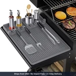 16 X 11 5IN Silicone Griddle Tools Mat Bbq Grill Side Shelf Organizer Heat Large. Fixed Price $14.01.