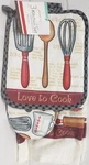 Kitchen Set Of 3:1 Pot HOLDER,1 Oven Mitt &1 Towel,cooking Tools,love Cook,ge. Fixed Price $12.99.