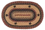 Blackberry Star Braided Area By Ihf Rugs. 5' X 8' Oval Wine Beige. Fixed Price $381.38.