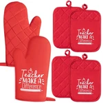 6PCS Cotton Oven Mitts Pot Holders Teacher Appreciation Week Gift For Women M.... Fixed Price $13.16.