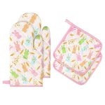 Easter Bunny Cartoon Oven Mitts And Pot Holders Sets 4PCS, 100% Cotton Heat R.... Fixed Price $24.46.