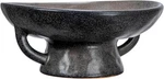 Creative Co-op Stoneware Bowl With Handle Base, Black Reactive Glaze. Fixed Price $57.52.