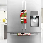 Snowman Christmas Decorations - Set Of 3 Kitchen Handle Covers. Fixed Price $27.99.