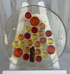 Vtg Retro Lucite Acrylic Art Grapes Cluster Kitchen Counter Trivet. Fixed Price $35.87.