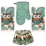 Lobyn Value Packs Kitchen 5 Piece Linen Set 2 Towels Pot Holders 1 Ov.... Fixed Price $29.98.