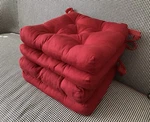 Ikea Chair Seat Pad Cushion Dark Red (set Of 4 ). Fixed Price $35.00.