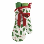 Dii Design Imports Holly & Berry Holiday Potholder Dishtowel Gift Set New. Fixed Price $16.99.
