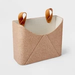 Woven Wall Pocket With Faux Leather Loop Taupe - Threshold: File &. Fixed Price $29.40.