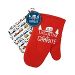 Camco Life Better The Campsite Heat Resistant Oven Mitt And Pot Holder. Fixed Price $8.87.