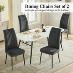 High Back Dining Chairs Set Of 2, Modern Comfort Seating Home & Kitchen. Fixed Price $79.95.