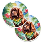 Carolines Treasures DAC6526CARC 2.5 In. Sussex Spaniel Luau Cup Holder .... Fixed Price $23.36.