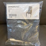 Ikea Bergmund Chair Cover Gunnared Medium Gray 104.810.51 New Sealed Fabric. Fixed Price $16.99.