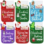 18 Pcs Pot Holders With Silicone Spatulas Funny Baking Theme Mitts Santa. Fixed Price $44.36.