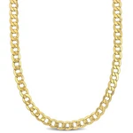 Amour Men's 20 Inch Curb Link Chain Necklace 10K Yellow Gold (7 Mm). Fixed Price $1875.85.