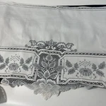 Vintage Heritage Lace New Teatime, Teapot Mantle Scarf 18 X 86" Cream Off- White. Fixed Price $35.00.