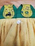 Set Of 2 Handmade Hanging Kitchen Towels. Fixed Price $12.99.