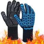 Bbq Grill Gloves Heat RESISTANT,1472 High Temp Resistance Fireproof Comfort. Fixed Price $17.52.