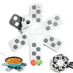 Nomadchef Dual-use Silicone Pan Protectors For Small (10 Inches), Grey/white. Fixed Price $25.99.