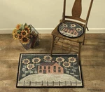 Park Designs House And Sunflowers Hooked Chair Pad. Fixed Price $26.99.