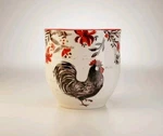 Cracker Barrel Black And Red Rooster Kitchen Utensil Holder Susan Winget. Fixed Price $18.99.