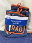 Way To Celebrate Father's Day Gift Set, Apron, Oven Mitt, Pot Holder, New. Fixed Price $6.30.