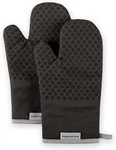 Kitchenaid Asteroid Oven Mitt Set, 7"X12.5", Black, Piece. Fixed Price $25.93.
