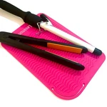 Large Heat Resistant Mat For Curling Iron Hair Straightener Pink 11X7.5 Inch. Fixed Price $16.31.