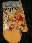 New Disney Winnie The Pooh Piglet Rabbit Easter Oven Mitts Set Of 2 Potholders. Fixed Price $12.99.
