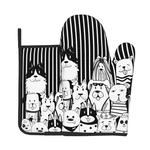 Dog Pot Holders And Oven Mitts - Black Cooking Gloves Hot Pads For Kitchen Fu.... Fixed Price $18.79.