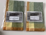 Two Telerie Toscane Placemats (or Napkins) 14 X 20 Italy Fall Leaves Green. Fixed Price $42.99.