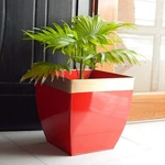 Midland Metal Planter Indoor Outdoor Balcony Tapered Pot Set Of 2. Fixed Price $286.51.