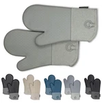 Heat Resistant Thick Soft Quilted Lining Kitchen Oven Glove Mitts With Silicone. Fixed Price $16.44.