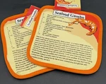 Set Of 2 Seafood Gumbo Pot Holder Recipe Shrimp Louisiana Cajun Kitchen. Fixed Price $17.95.