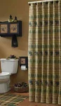 Shower Curtain - Bear Tracks By Park Designs Bathroom Tan Brown Green. Fixed Price $59.95.