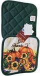 Set Of 2 Same Kitchen Pot HOLDERS(7"X7')PUMPKINS & Sunflowers,give Thanks,nidico. Fixed Price $8.99.