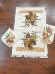 Vtg Cannon Mushroom Kitchen Towel Oven Mitt Pot Holder Royal Terry B & Cottage. Fixed Price $39.99.