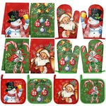 Silifine 12 Pcs Oven Mitts And Kitchen Sets 4 Dish Multicolor. Fixed Price $27.46.