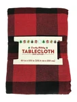 Country Christmas Tablecloth: Buffalo Check Red Black Design. Fixed Price $24.99.