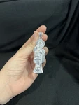 925 Sterling Silver Men's Womens Big Santa Muerte Grim Reaper Holy Death Pendant. Fixed Price $115.00.
