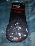 Kraus Black Non Slip Food Safe Silcone Oven Mitt And Kitchen Yrivet Set. Fixed Price $18.80.