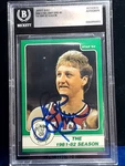1984 Star #9 Larry Bird Autographed Celtics Card (beckett Slabbed) 8495. Fixed Price $349.00.