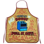 When Doubt Pull Out Apron Funny Oven Baking Cooking Graphic Kitchen Smock. Fixed Price $11.30.