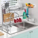 Sorbus Over-the-sink Dish Drying Rack Silver. Fixed Price $39.76.