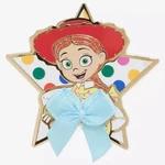 Disney Pixar Toy Story Cowgirl Jessie With Blue Ribbon Bow Polka Dot Star Pin. Fixed Price $14.00.
