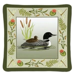 Alice's Cottage Cotton Scented Spiced Mug Mat Coaster Loon & Baby Lake. Fixed Price $6.00.
