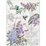 Michel Design Works French Lilacs Natural Woven Cotton Kitchen Towel 20" X 28". Fixed Price $13.50.
