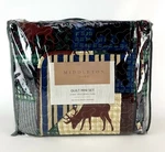 Middleton Queen Quilt & 2 Pillow Shams Micorofiber Moose Bear Cabin Decor. Fixed Price $57.11.